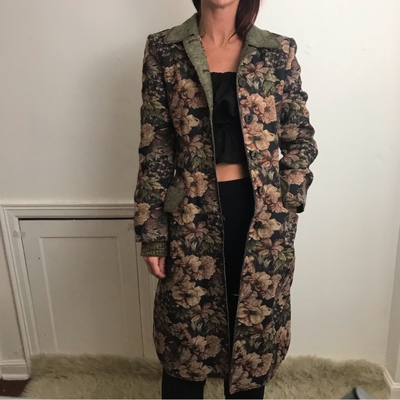 Philosophy Di Alberta Ferretti 90’s Romantic Tapestry Maxi Runway Rare Coat - Picture 16 of 16